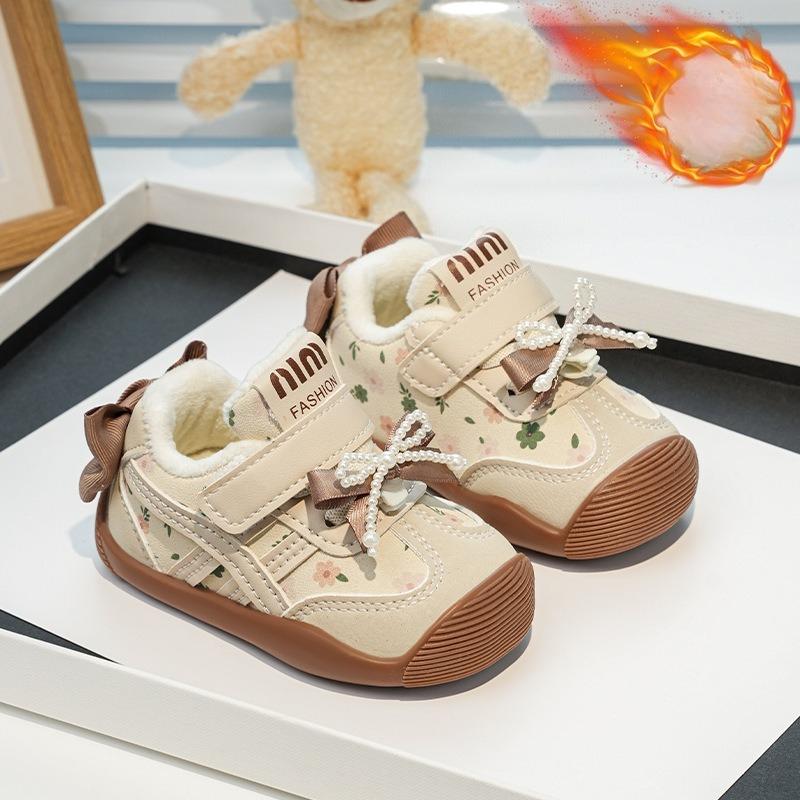 Baby Walking Shoes, Baby Shoes for Infants, Girls' Princess Shoes, Children's Cotton Shoes