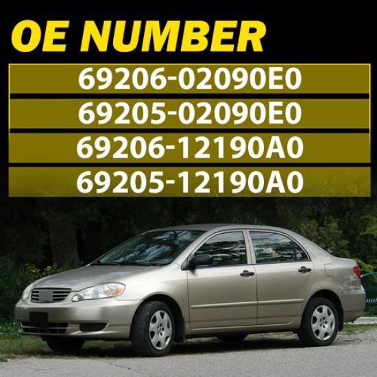 Pair & Interior LH Beige RH Handle Lever Door W/Chrome For Toyota Corolla Matrix