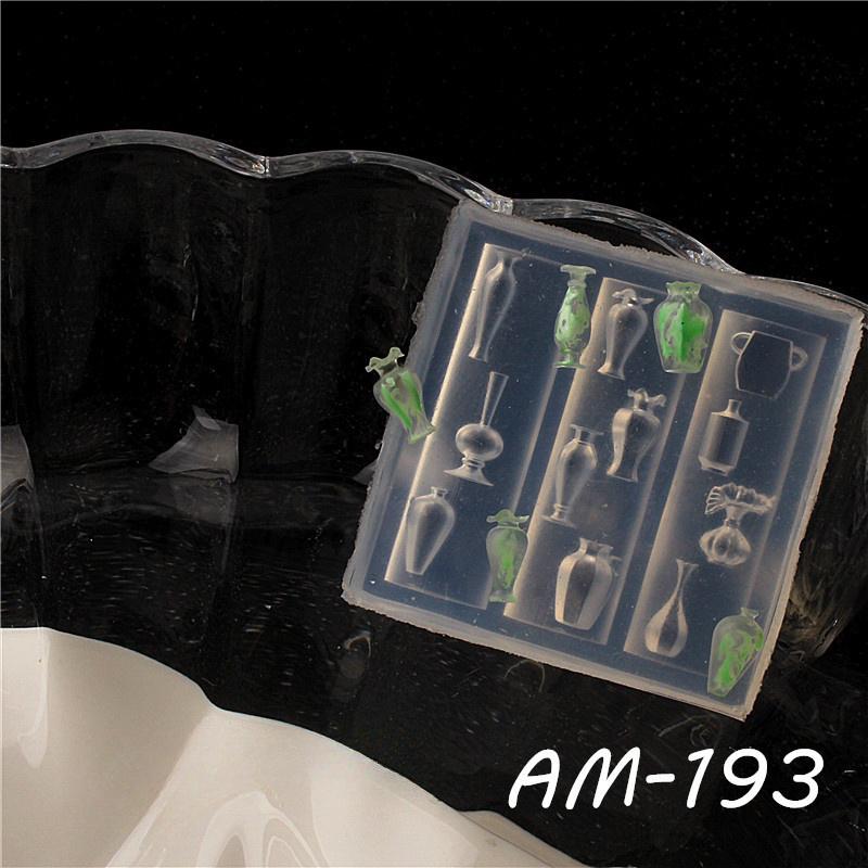 Nail Art Soft Silicone Flower Relief Mold 3D Carving Curved Template Tools Art Supplies Nail Art Charms Accessories For Salon