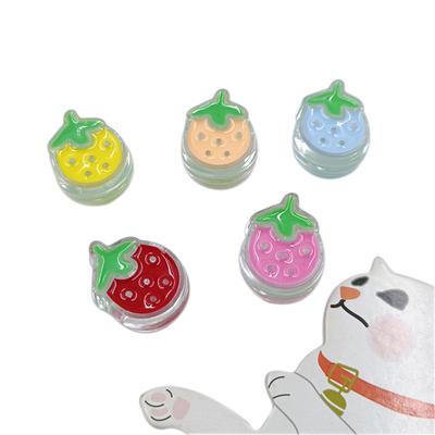 Home Party Supplies Loose Beads 4Pcs Jewelry Making Heart Strawberry Pendant DIY For Necklace Bracelet Wholesale