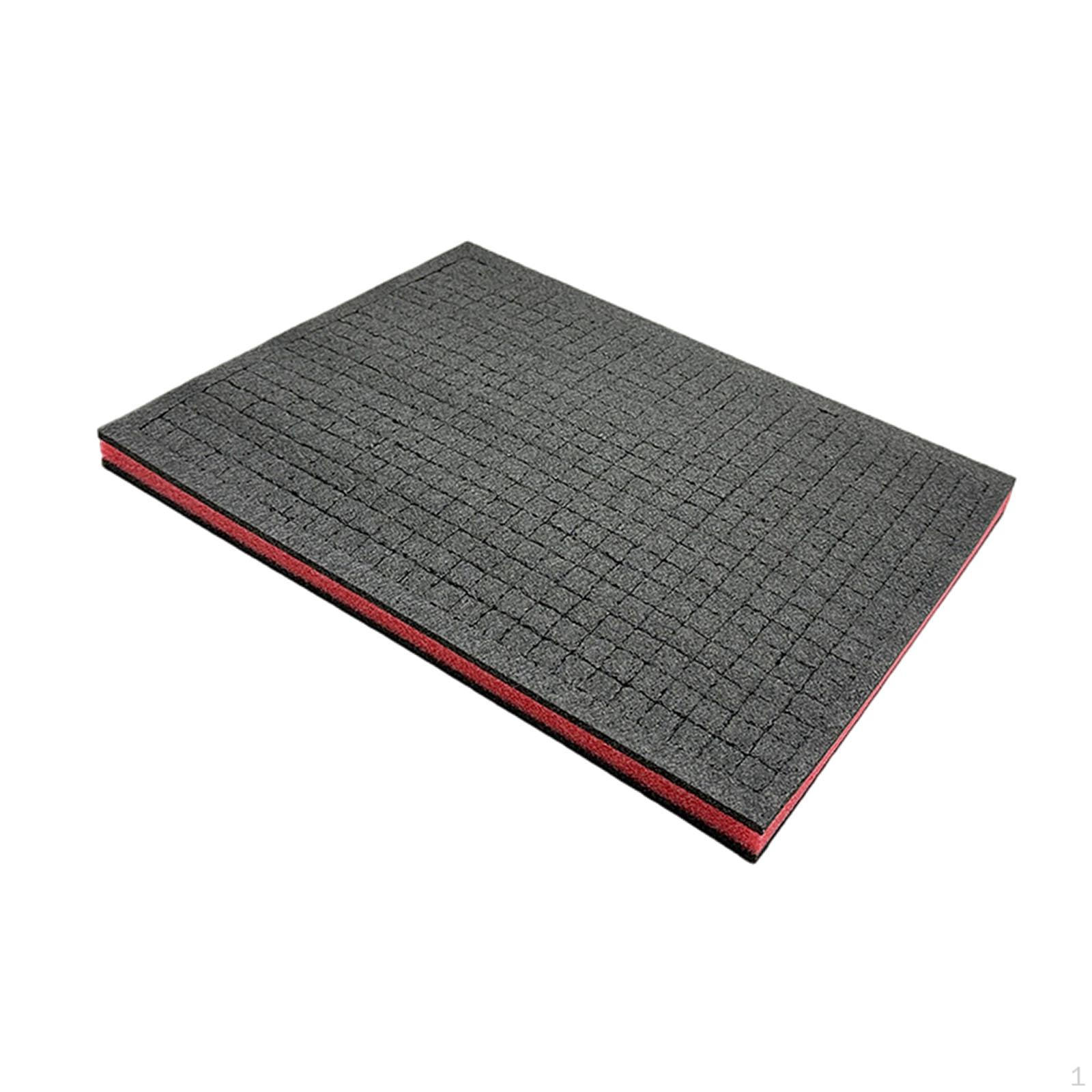 

Foam Storage Tray, Non-Slip, 39.4 X 30 Cm, Organizer Inserts for Cases, Drawers, blackred black 2.5CM