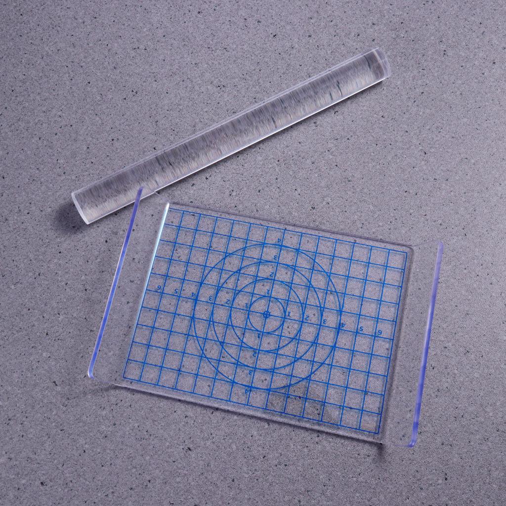 2Pcs Polymer Clay Roller and Acrylic Sheet Board Set U Shape Moulding Tools for Clay Thickness Adjustment Kit Acrylic Rollers