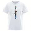 2025 Sommer Neun Planeten Unisex T-Shirt Universum Sonnensystem Unisex Kurze Ärmel Locker Oversized T-Shirt Rundhals Baumwolle T-Shirt Street