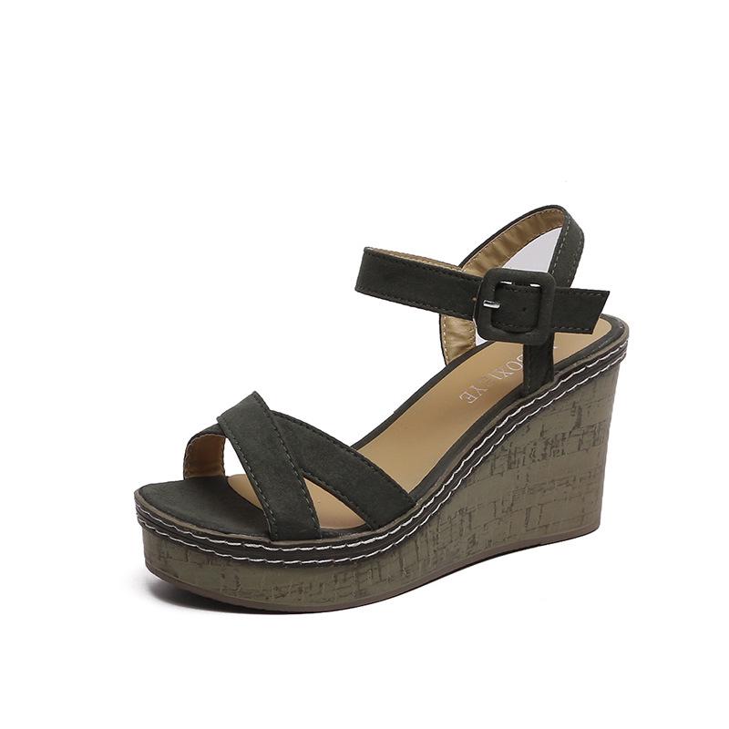 Wedge Heel Sandals Summer New Heel Sandals Muffin Bottom Platform Sandals