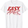 YYUUYUU Easy Tiger Distressed Graphic Herren Damen T-Shirt