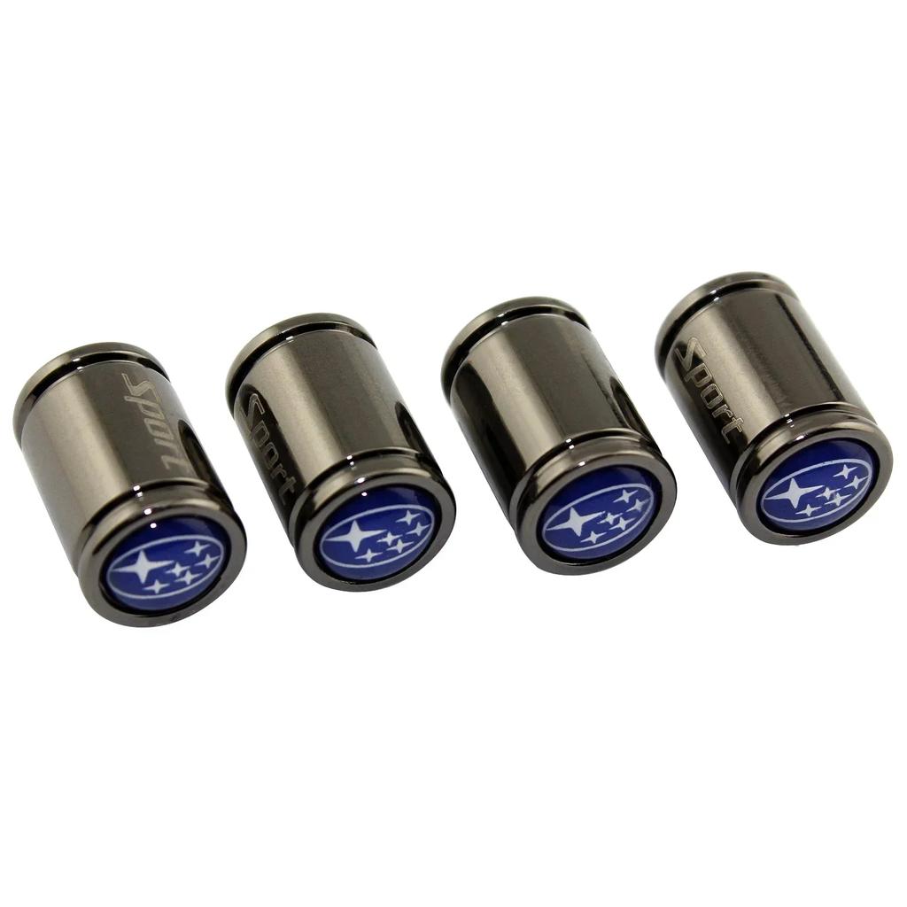 Car Wheel Tire Valve Stem Cap Air Cover for Subaru Logo Forester Ascent BRZ Crosstrek Exiga Legacy Levorg Outback Tribeca WRX XV Z12