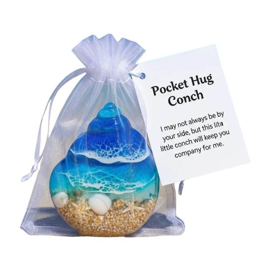 Yousheng Pocket Hug Animal with Positive Card Emotional Support Resin Animal Token Mini Dog Turtle Octopus Clover Angel Statue Inspirational Gift