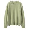 Soft, Skin-Friendly Cashmere Sweater – Stylish Saddle Shoulder, Round Neck, Loose Fit, Slimming Design for Autumn/Winter 2026 Women’s Collection