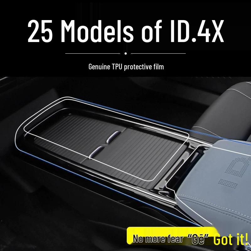 Volkswagen ID4X Interior Center Console Screen Film Sticker Decoration