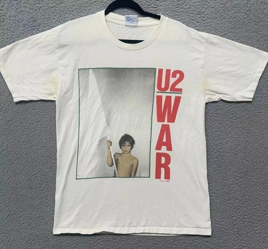 U2 Band Shirt U2 Band White Cotton Tshirt Unisex S5XL Men Women S