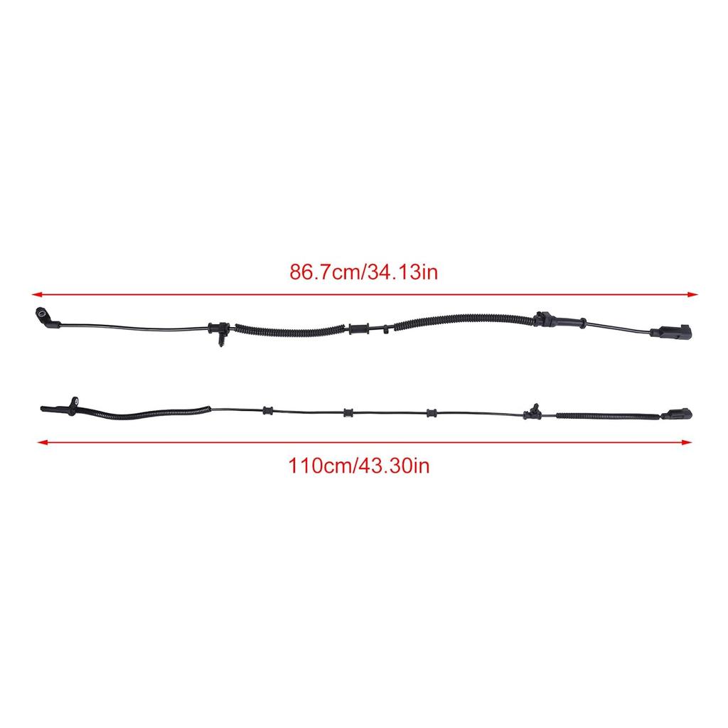 4pcs Front and Rear ABS Wheel Speed Sensor ABS Skid Control Sensor Wire Compatible for Ram 1500 2013-2018,for Ram 1500 Classic 2019 Replace