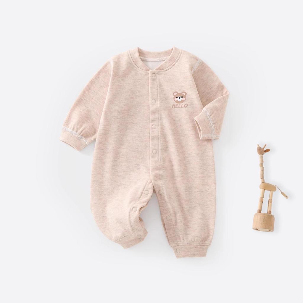 Plus Velvet Baby Bodysuit: Warm Spring/Autumn/Winter Jumpsuit for Newborns