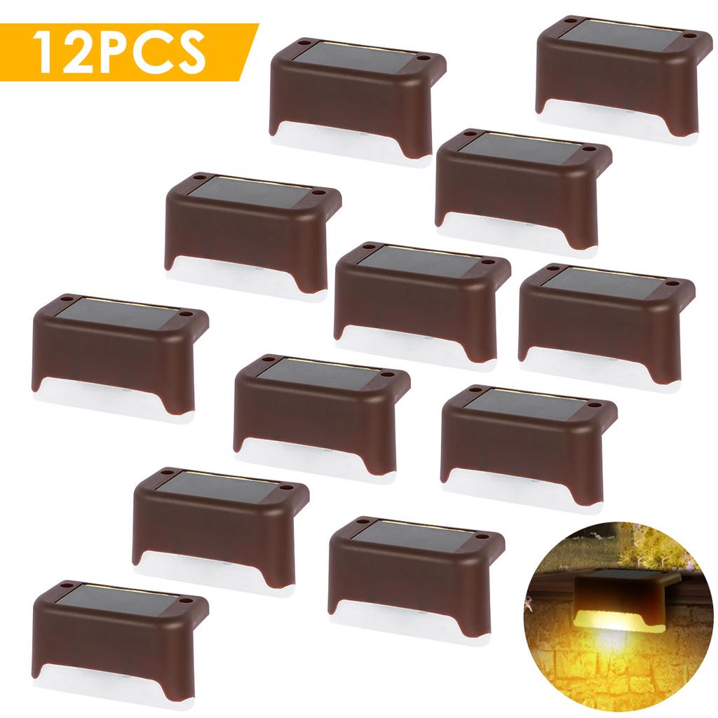 Outdoor Stair Solar Light IPX 65 Waterproof Garden Step LED Solar Lamp for Yard Railing Fence Pathway Patio Lawn Decor 1-16Pcs