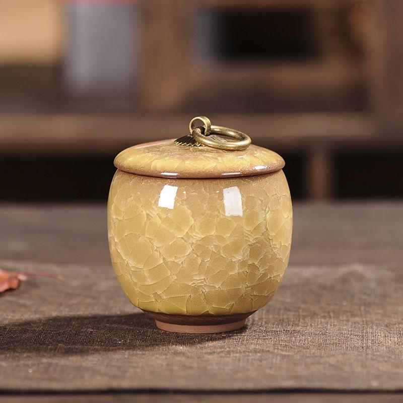 Portable Tea Coffee Sugar Jar Mini Airtight Kitchen Jar Storage Container with Lid China Storage Bottles & Jars Home Decor Gifts