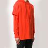 Off-White Stencil Double Tee Hoodie Orange/Black Men Tops OMBB051E20FLE0012010