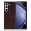 For samsung galaxy z fold6 5g phone case lychee phone case bumper rear shock case galaxy z fold5 4 3 2folding case