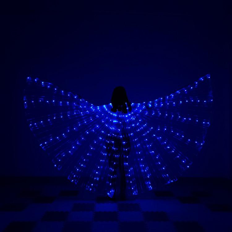 LED Luminous Rainbow Butterfly Belly Dance Wings