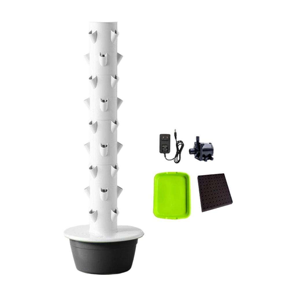 Hydroponics Growing System Hydroponic Tower High Yield Planting Tools Plant Germination Kit Vertical Planter for Strawberries
