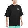 Nike T Shirts Men's Black Crew Neck Moderate Straight Fit FB9818-010