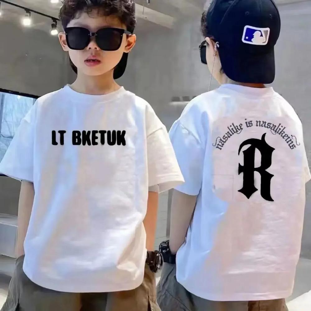 Children's and Teen Summer Printed T-Shirts for Boys and Girls, Short Sleeve, Kids' Sizes, Unisex Children's Tops