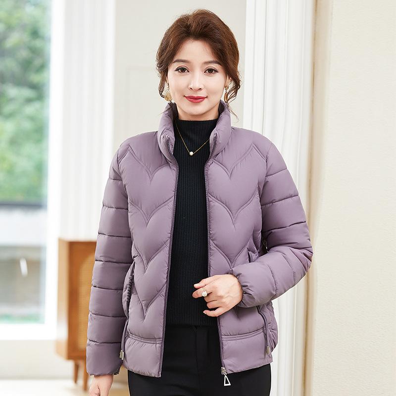Women's Cotton Coat Parker Winter Jacket  New Short Stand Collar Keep Warm Fashion Outerwear Top