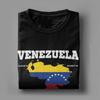Men Women Print Venezuelan Flag Map  Tee T Shirt Cotton  T-shirts Clothes