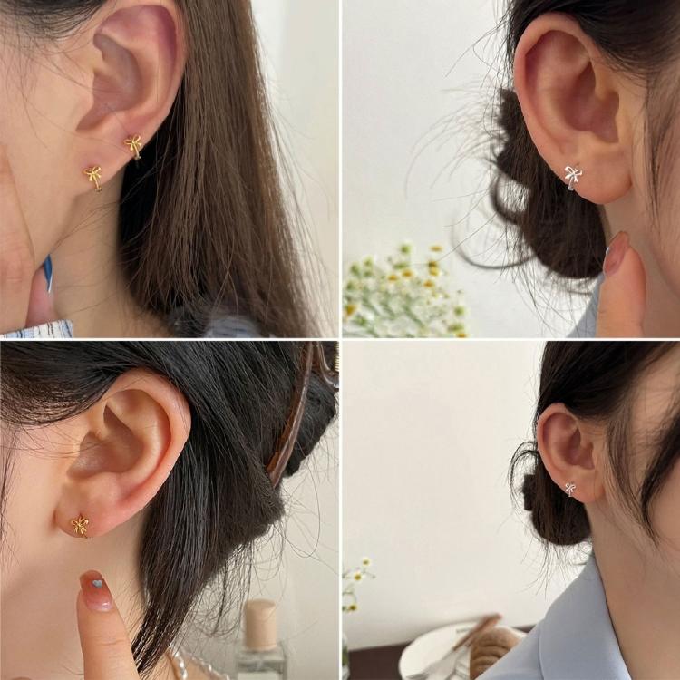 Butterfly Knot Earrings Bowknot Studs Ear Rings Ornament for Trendy Individuals