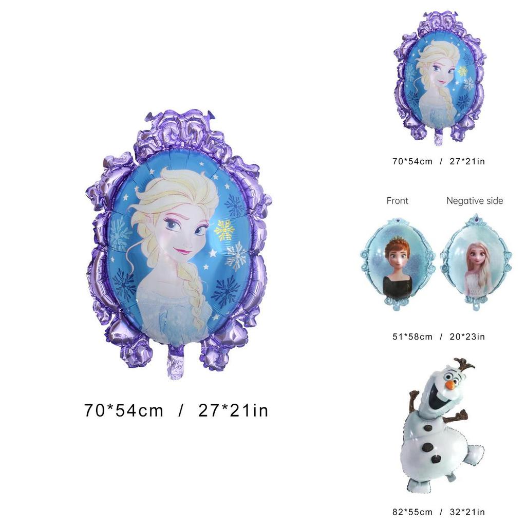 Snowy Princess Elsa Anna Balloons For Frozen Themed Party