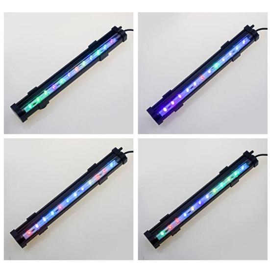 Aquariumlampe Bunt Sauerstoffanreichernd Blasenlicht Wasserdicht LED Dekorlampe für Aquarium