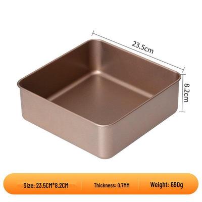 ZISIZ 9-inch Deep Square Cake Pan (2-Pack)