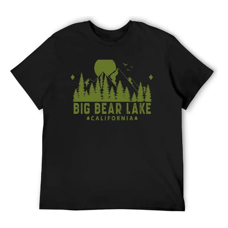Camiseta Big Bear Lake California Mountain View Customs Vint S