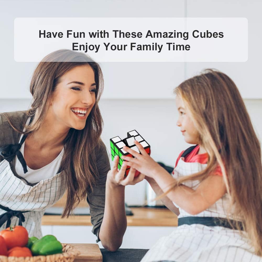 Magic a 3D Puzzle with a and Stable A Great Educational Toy for Brain and a Perfect Gift for Ages 7 and Cube, Competition-grade Smooth, Light-turning,