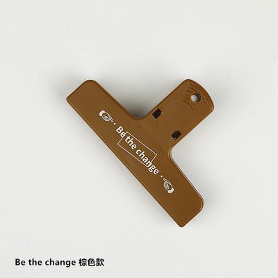 5pcs/bag Color Retro Plastic Clip, Hand Account Receipt Clip, Hand Account Neat Clip