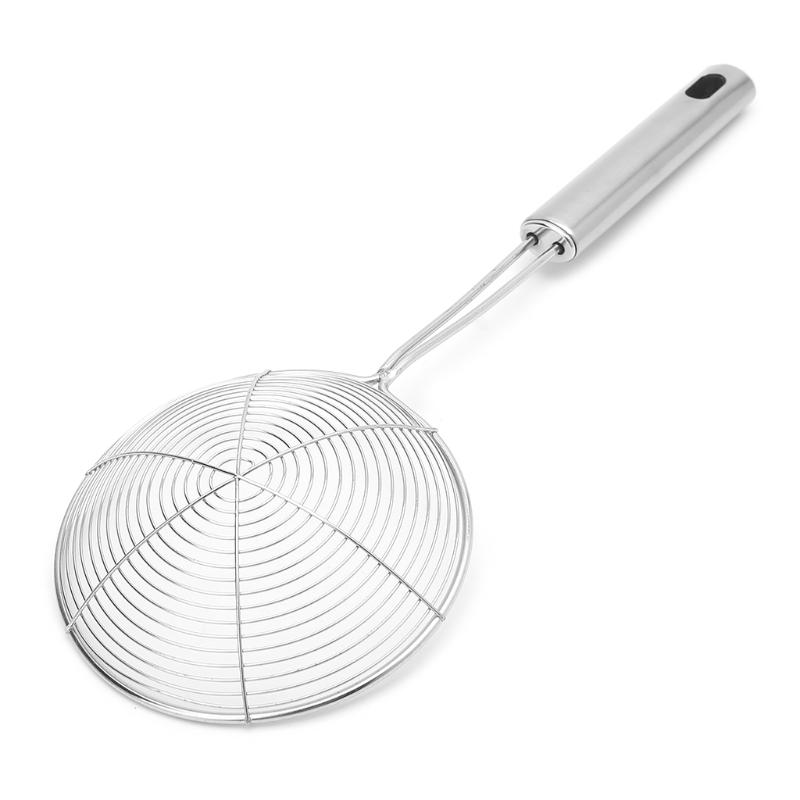 Cucchiaio Spremi Schiuma A Rete Fine In Acciaio Inox | Colino Per Brodi, Zuppe E Latte Di Soia