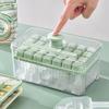 28 griglie Pressatura Vassoio per Cubetti di Ghiaccio Stampo a Blocco Pressa Stampo per Fare Ghiaccio Strumento Estivo per Fare Ghiaccio Domestico Sigillato Ghiacciaia