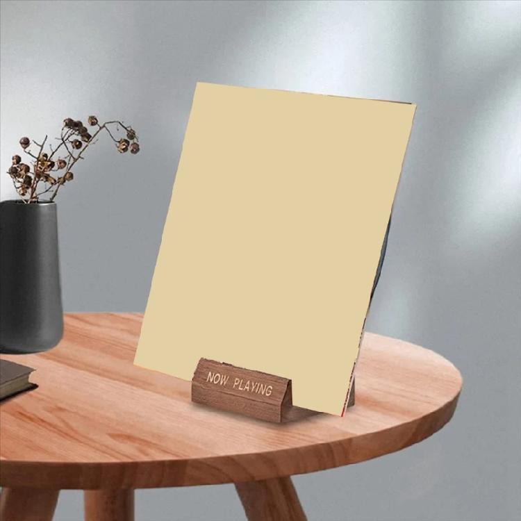 Space Efficient Wooden Cds Storage Rack Vinyls Record Organizers Record Holder With NonToxic Finish For Homes Use