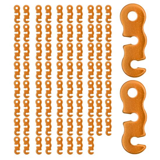 20/48/80/100Pcs Aluminum Alloy Guyline Cord Adjuster Tent Tensioner Heavy Duty Outdoor Camping Hiking Backpacking Tent Wind Rope Buckle