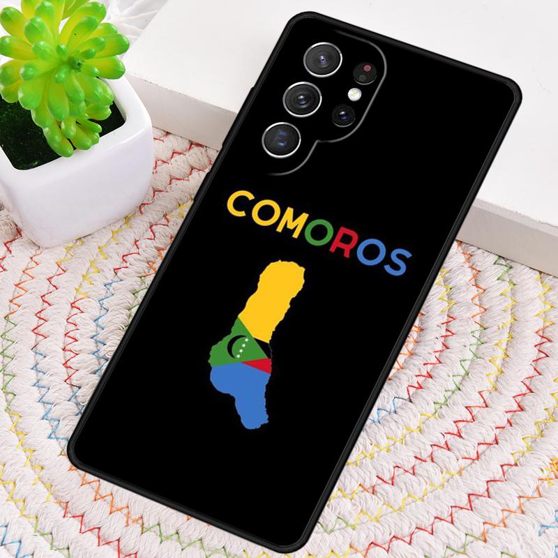 Comoros Flag Phone Case for Samsung Galaxy Note 10 Pro S26 Ultra S23 S24 FE S25 S21 S22 PLUS Shockproof Cove