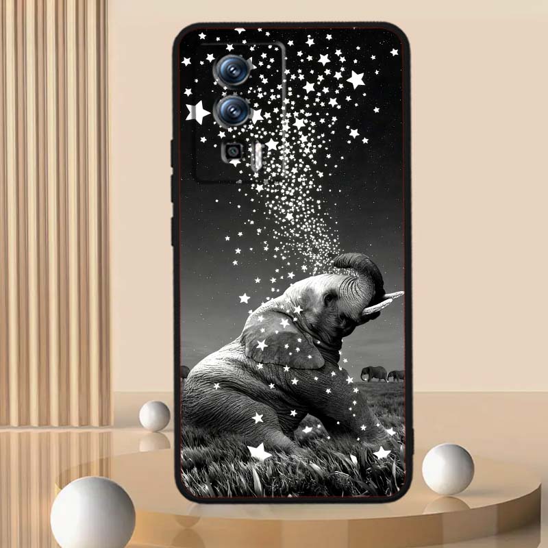 Cartoon Anime Animals For Xiaomi Redmi 12 13C 12C 13 10C 9T A2 9A 9C 7A Note 10S 8T 10 9 8 Pro 4G 5G Black Phone Case