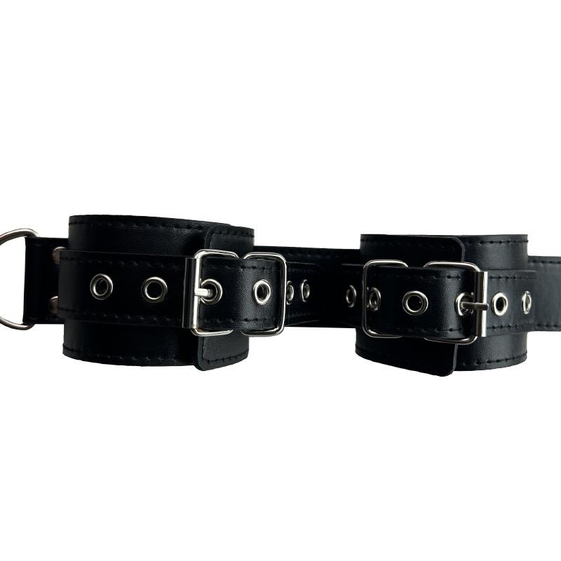 Bondage Kit Couple Sex Toys, Neck To Wrist Behind Back Handcuffs Collar, Adult Sex Straps S&M Extreme for Couple