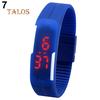 Herren Damen Uhren Wasserdicht Silikon Rote LED Sport Armband Touch Digitale Armbanduhr