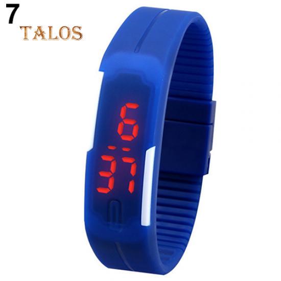 Herren Damen Uhren Wasserdicht Silikon Rote LED Sport Armband Touch Digitale Armbanduhr