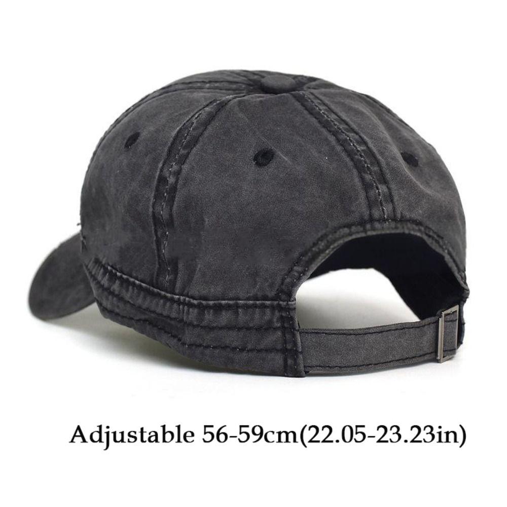 Casual Wash Cotton Baseball Caps Sun Protection Trucker Style Vintage Dad Hat Adjustable Visors Outdoor Sports