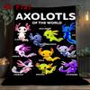 Cute Axolotls 2D Flat Pattern Flannel Blanket High Quality All Seasons Warmth and Comfort Perfect for Christmas Gifts.PMT0914067