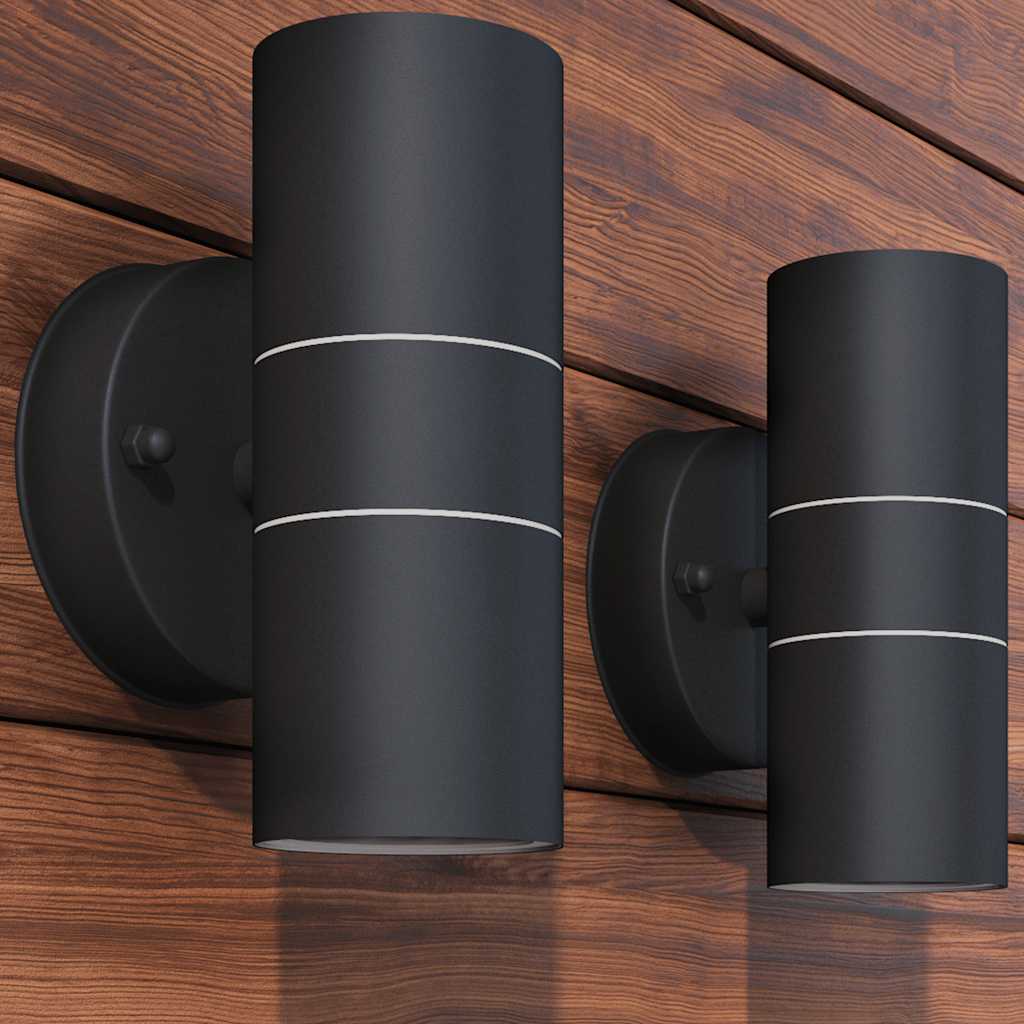 LED Outdoor Wall Lights 2 pcs Stainless Steel Up Down Light