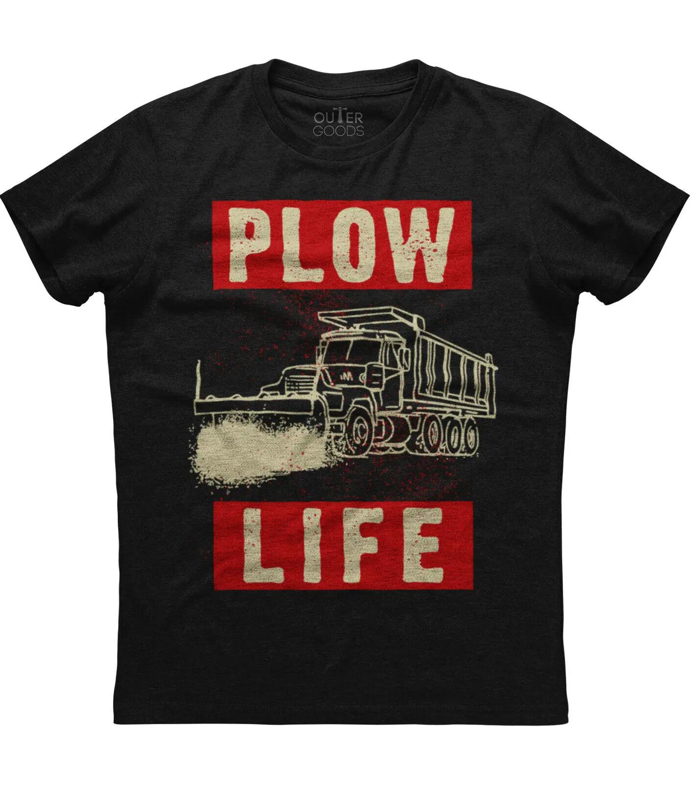 

Plow Life Engine Personalized Printed Truck Driver TShirt Summer Cotton ONeck Short Sleeve Mens T Shirt New S3XL S