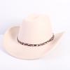 Popular European and American Fashion OL Style One-word Cowboy Hat Men's and Women's High-end Top Hat Jazz Hat Felt Hat