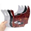 1 Stück Gitarre Jazz Bass Schlagbrett 3-lagig 10-Loch Gitarrenteile Für FD Top Jazz Bass Mit PB Tonabnehmerloch und 10 Stück Silberne Schraube