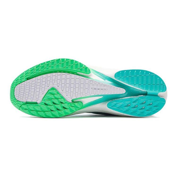 Anta Kids Non-Slip Shock Absorbing Low-Top Running Shoes Kids sneaker Black White Green 312335505-6