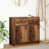 Sideboard with Drawer Rustic Wood Look 80 x 34 x 76 cm Engineered Wood